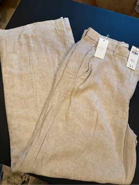 Abercrombie & Fitch Women’s Linen-Blend Chinos — Tan